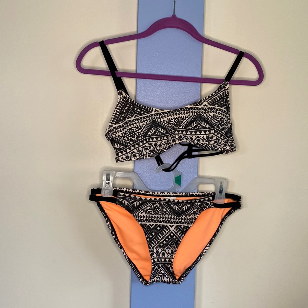 Xhilaration 2-piece tribal print swimsuit